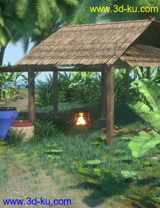 3D打印模型Southeast Asian Village的图片