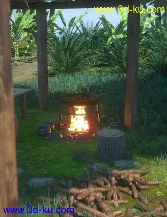 3D打印模型Southeast Asian Village的图片