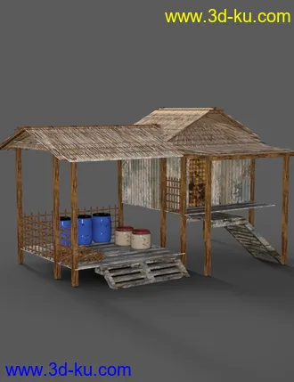 3D打印模型Southeast Asian Village的图片