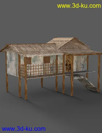 3D打印模型Southeast Asian Village的图片