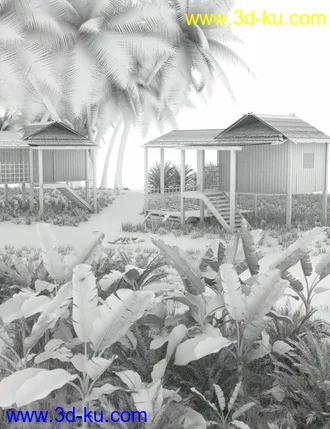 3D打印模型Southeast Asian Village的图片