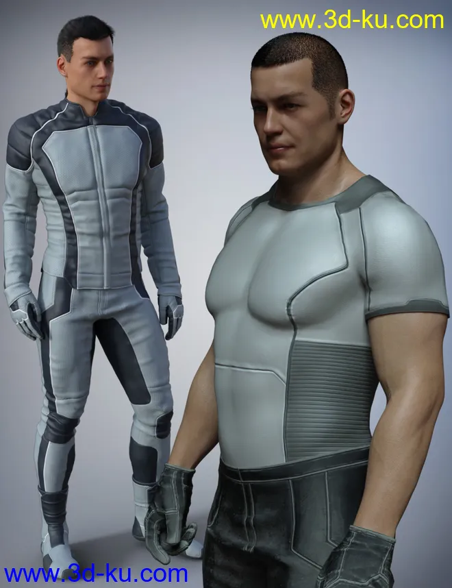 Space Uniform for Genesis 8 Male(s)模型的图片1