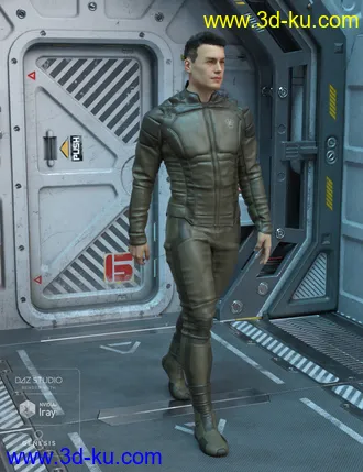 3D打印模型Space Uniform for Genesis 8 Male(s)的图片