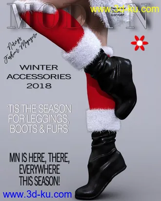 3D打印模型Spicy Winter Boots & Legs G3G8的图片