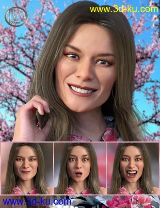 3D打印模型Spirited - Expressions for Genesis 8 Female and Gabriela 8的图片
