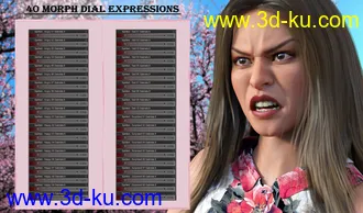 3D打印模型Spirited - Expressions for Genesis 8 Female and Gabriela 8的图片