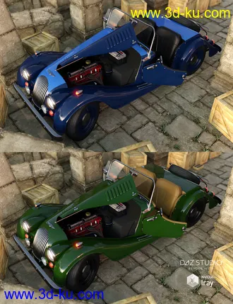 3D打印模型Sports Car Morris Iray的图片