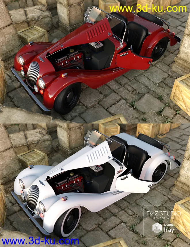 Sports Car Morris Iray模型的图片5
