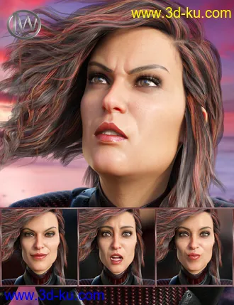 3D打印模型Spy - Expressions for Genesis 8 Female and Josephene 8的图片