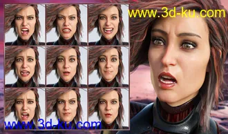 3D打印模型Spy - Expressions for Genesis 8 Female and Josephene 8的图片