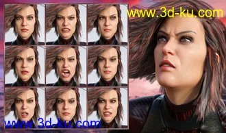 3D打印模型Spy - Expressions for Genesis 8 Female and Josephene 8的图片