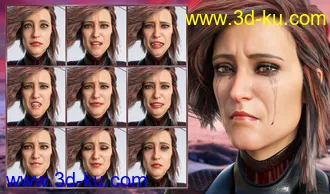 3D打印模型Spy - Expressions for Genesis 8 Female and Josephene 8的图片