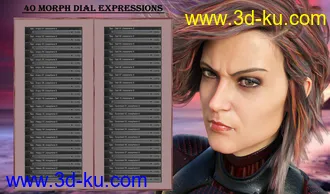 3D打印模型Spy - Expressions for Genesis 8 Female and Josephene 8的图片