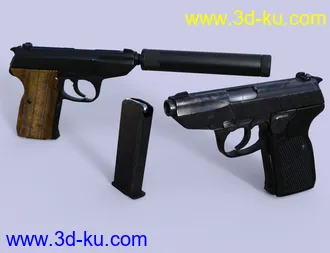 3D打印模型Spy Pistols的图片