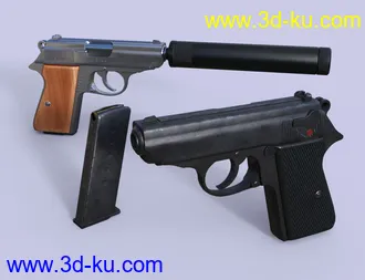 3D打印模型Spy Pistols的图片