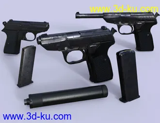 3D打印模型Spy Pistols的图片