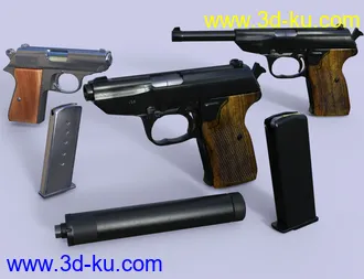 3D打印模型Spy Pistols的图片