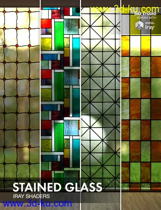 3D打印模型Stained Glass - Iray Shaders的图片