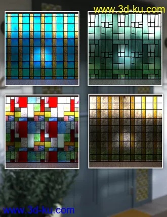 3D打印模型Stained Glass - Iray Shaders的图片