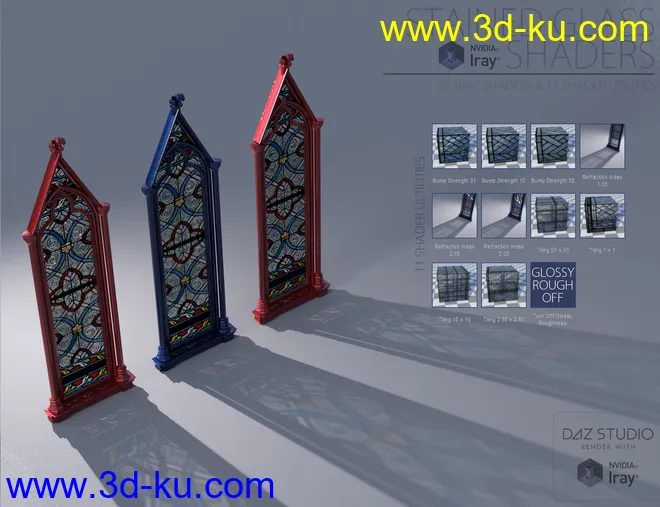 Stained Glass Iray Shaders Vol 2模型的图片5