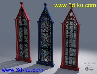3D打印模型Stained Glass Iray Shaders Vol 2的图片