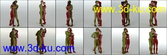 3D打印模型Standing Embracing Poses for Genesis 8的图片