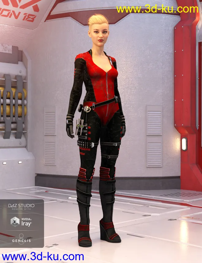 Stealth Siren Outfit Textures模型的图片1