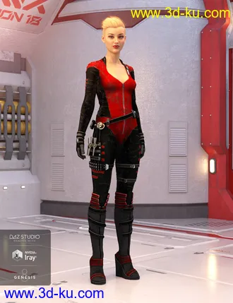 3D打印模型Stealth Siren Outfit Textures的图片