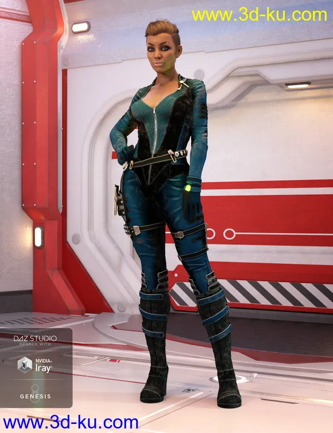 Stealth Siren Outfit Textures模型的图片2