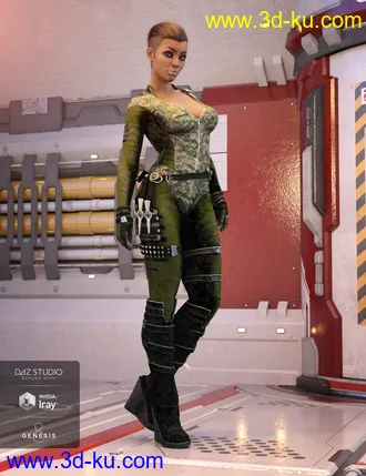 3D打印模型Stealth Siren Outfit Textures的图片