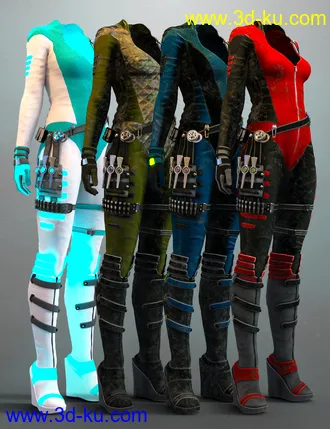 3D打印模型Stealth Siren Outfit Textures的图片