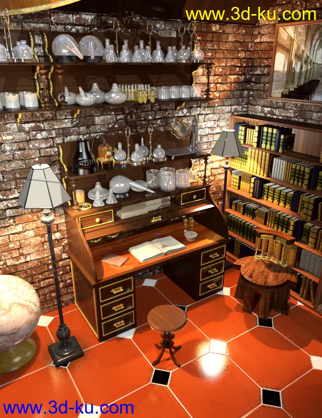 Steampunk Alchemy Set模型的图片1