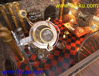 3D打印模型Steampunk Alchemy Set的图片