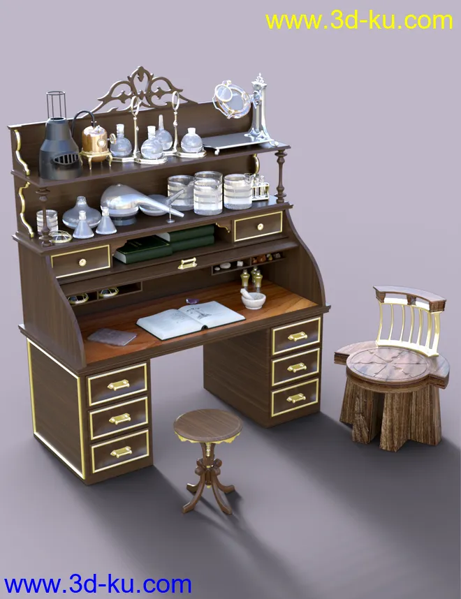 Steampunk Alchemy Set模型的图片9