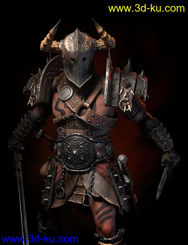 STF Bone Breaker Armor for Genesis 8 Male(s)模型的图片1