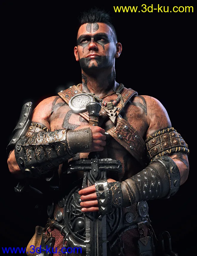 STF Bone Breaker Armor for Genesis 8 Male(s)模型的图片2