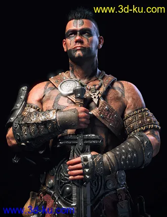 3D打印模型STF Bone Breaker Armor for Genesis 8 Male(s)的图片