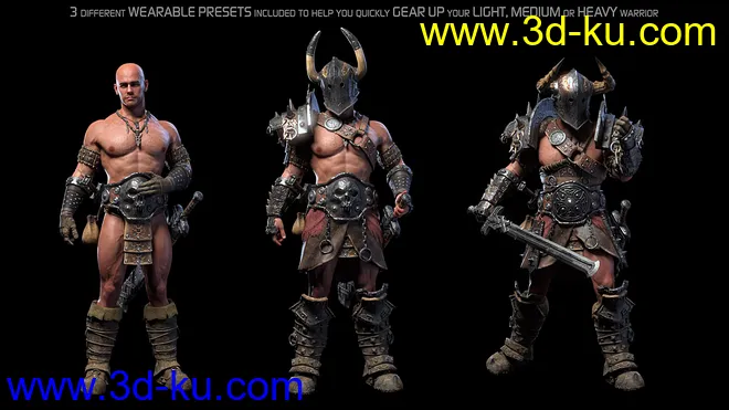 STF Bone Breaker Armor for Genesis 8 Male(s)模型的图片3