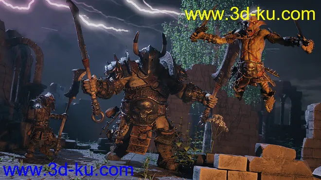 STF Bone Breaker Armor for Genesis 8 Male(s)模型的图片6