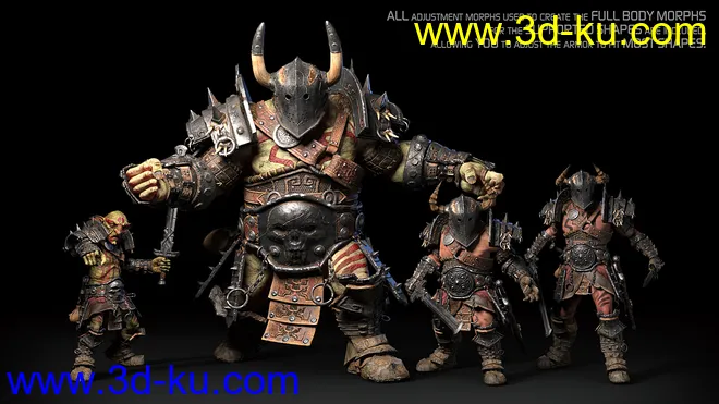 STF Bone Breaker Armor for Genesis 8 Male(s)模型的图片7