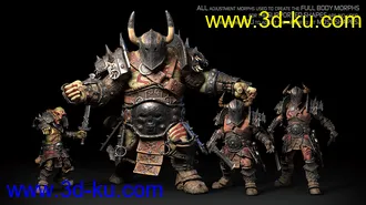 3D打印模型STF Bone Breaker Armor for Genesis 8 Male(s)的图片