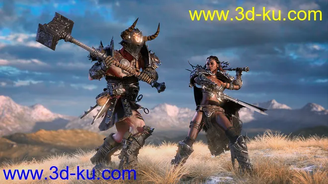 STF Bone Breaker Armor for Genesis 8 Male(s)模型的图片8