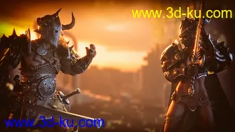 3D打印模型STF Bone Breaker Armor for Genesis 8 Male(s)的图片
