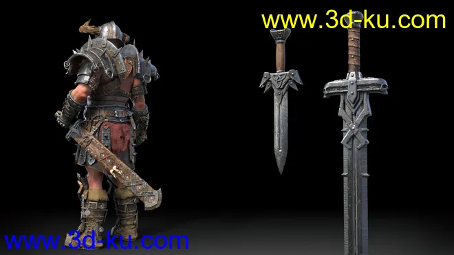 STF Bone Breaker Armor for Genesis 8 Male(s)模型的图片11