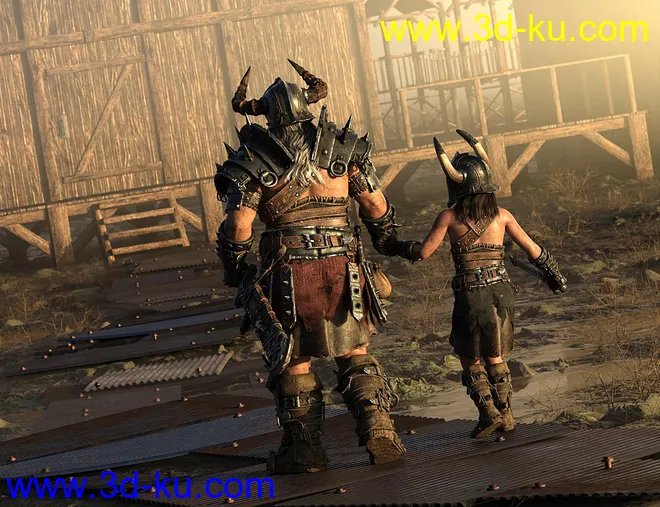 STF Bone Breaker Armor for Genesis 8 Male(s)模型的图片16