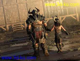 3D打印模型STF Bone Breaker Armor for Genesis 8 Male(s)的图片