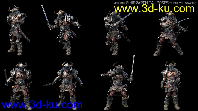 STF Bone Breaker Armor for Genesis 8 Male(s)模型的图片19