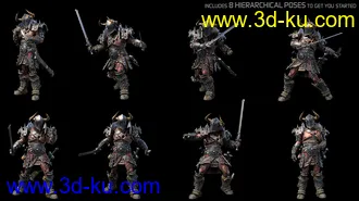 3D打印模型STF Bone Breaker Armor for Genesis 8 Male(s)的图片