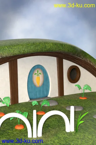 3D打印模型Storybook Rabbit House的图片