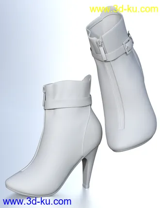 3D打印模型Strapped Ankle Boots for Genesis 8 Female(s)的图片